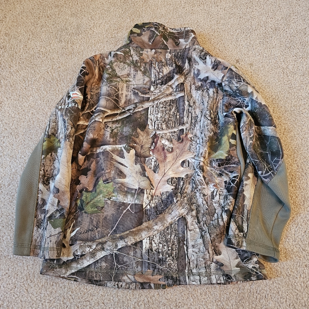 Redhead Scentinel Youth Fleece Lined Zip Up Jacket, Small, Camo Hunting - Picture 4 of 7